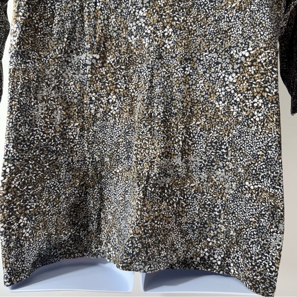 J. Jill Wearever Collection Brown and Black Patterned Tunic Top - Picture 6 of 12